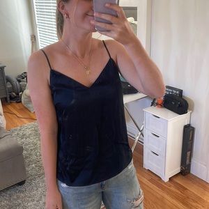 Small black Rag & Bone silk tank top